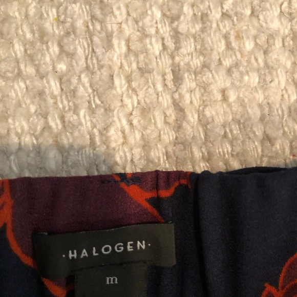 Halogen Floral Wide Leg Cropped Culotte Pant - Picture 3 of 5